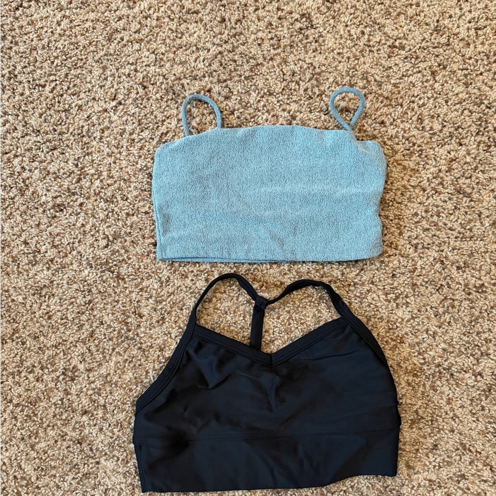 Kids Blue and Black dance tops